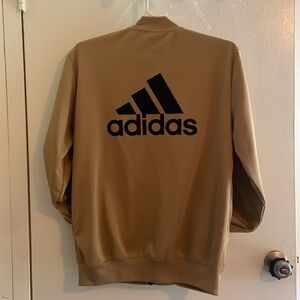Adidas jacket tan men’s small
